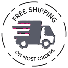 Free shipping on most orders.