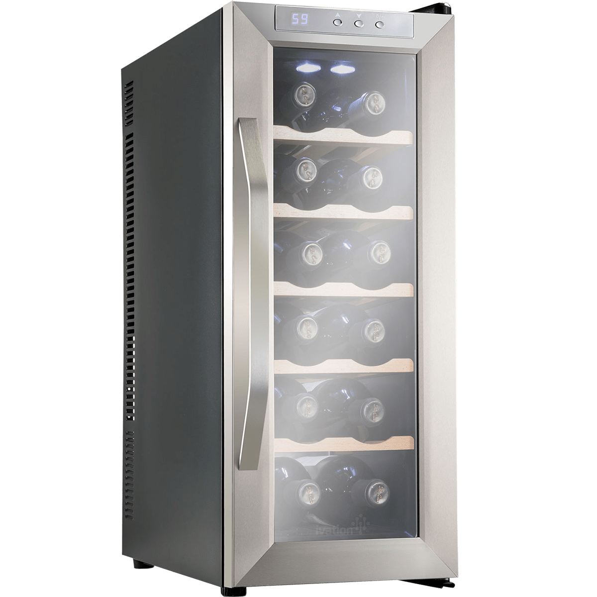 Ivation 12 Bottle Thermoelectric Wine Cooler Quench Essentials