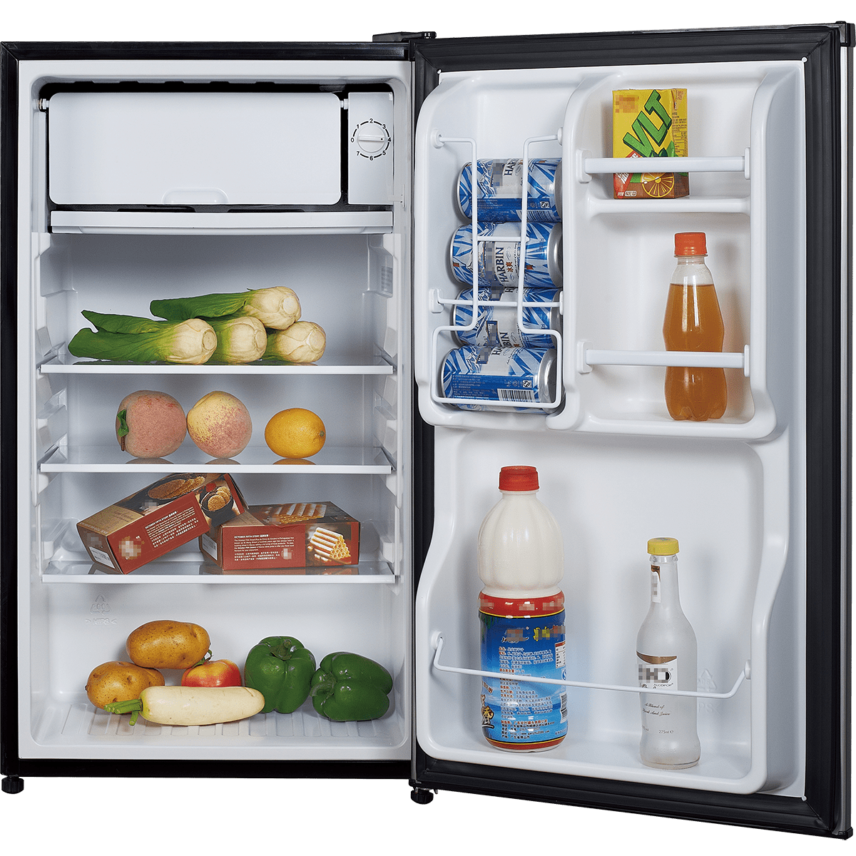 Magic Chef Energy Star 18.5” 3.5 Cu. Ft. Compact Refrigerator in Black,  Single Door 