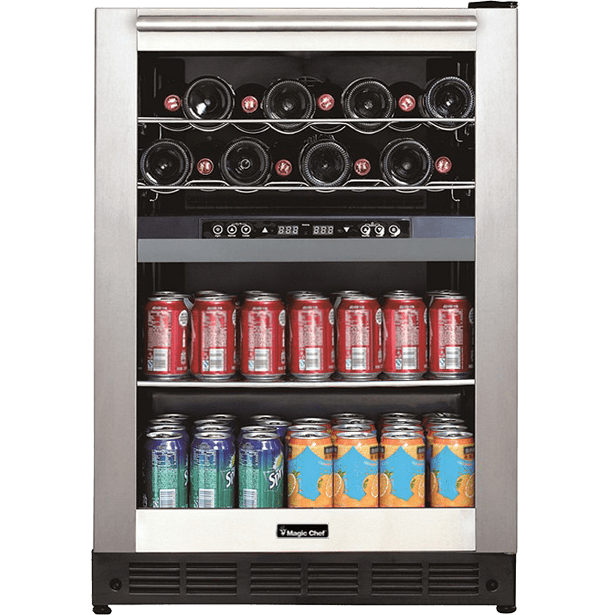 Magic Chef Dual Zone Built-In Wine & Beverage Cooler (BTWB530ST1) - Primary View