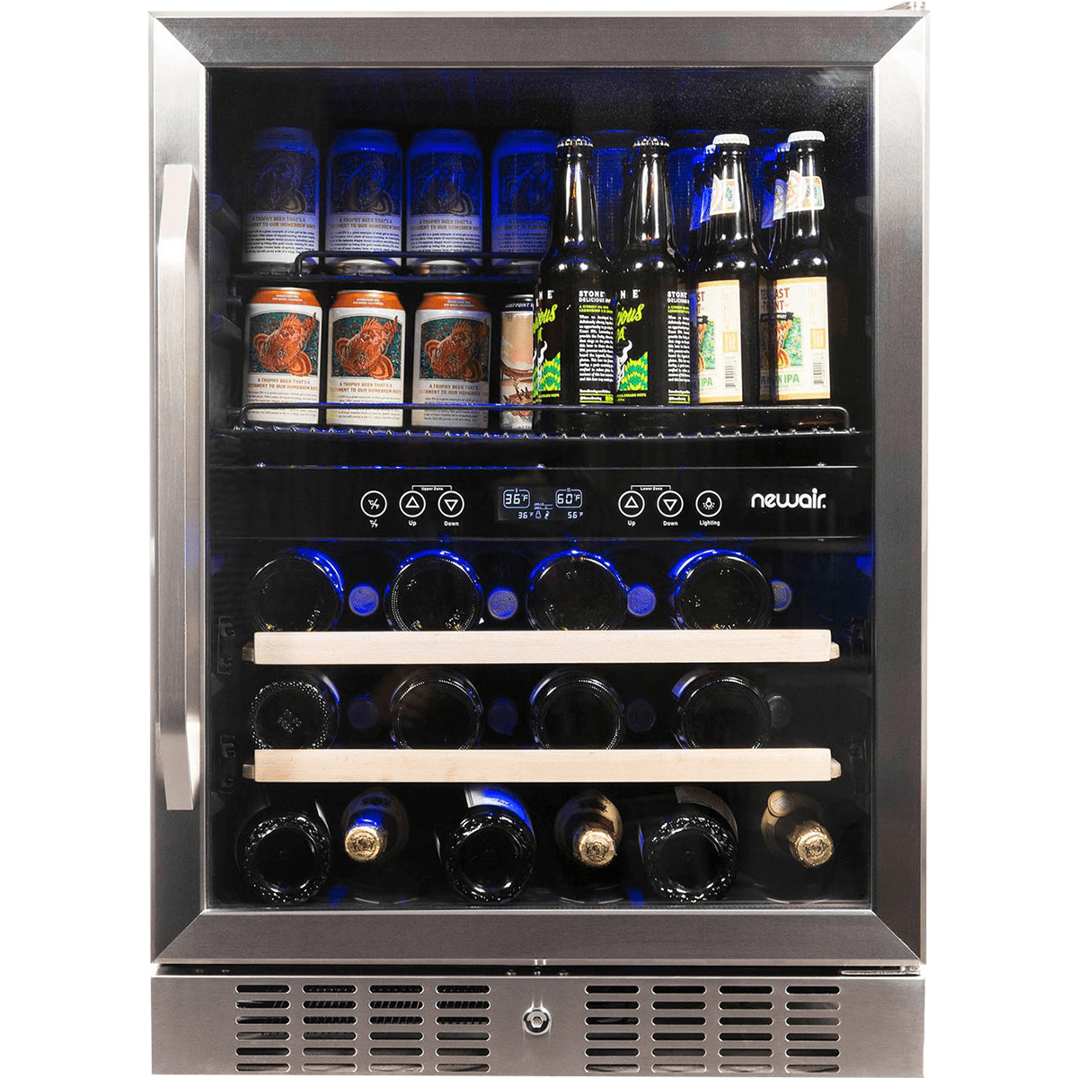 NewAir 24-in Dual Zone 20 Bottle & 70 Can Wine And Beverage Cooler