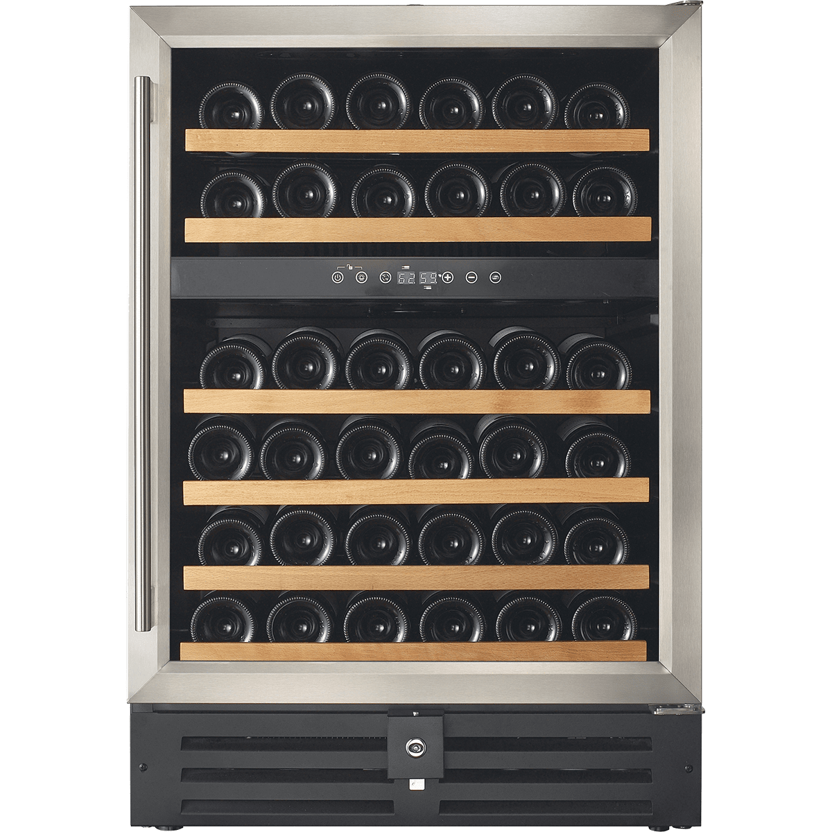 Smith & Hanks 46 Bottle Dual Zone Wine Cooler (RW145DR) - Front View - Primary View
