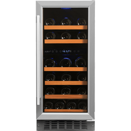 wine bottle cooler hanks smith dual zone refrigerator wide counter inches built under zones temperature coolers standing inch height fridge