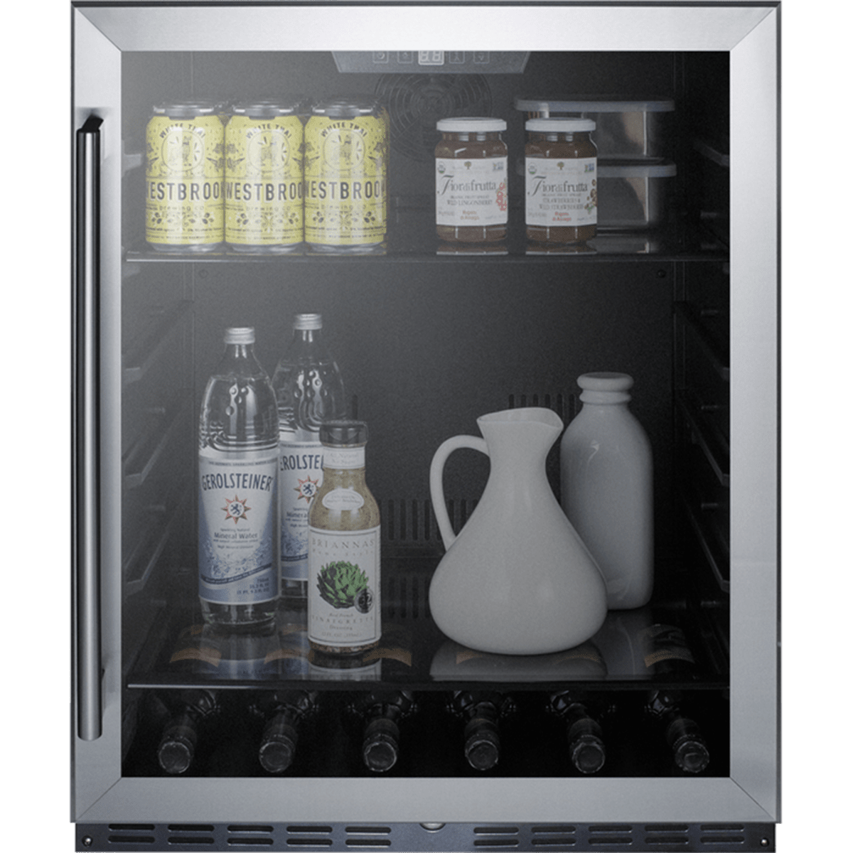 SUMMIT BuiltIn Glass Door Beverage Cooler Quench Essentials