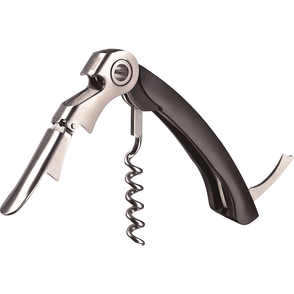 Vacu Vin Dual Hinged Waiter's Corkscrew w/ Bottle Opener and Foil Cutter