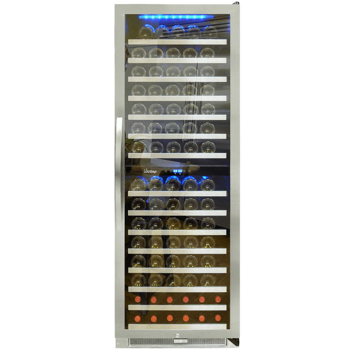 Vinotemp 155 Bottle DualZone Wine Cooler Quench Essentials