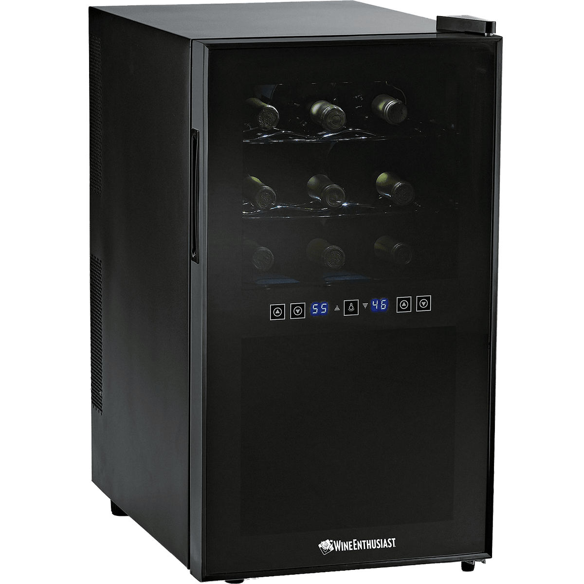 Wine Enthusiast 18 Bottle Dual Zone Wine Cooler Quench Essentials